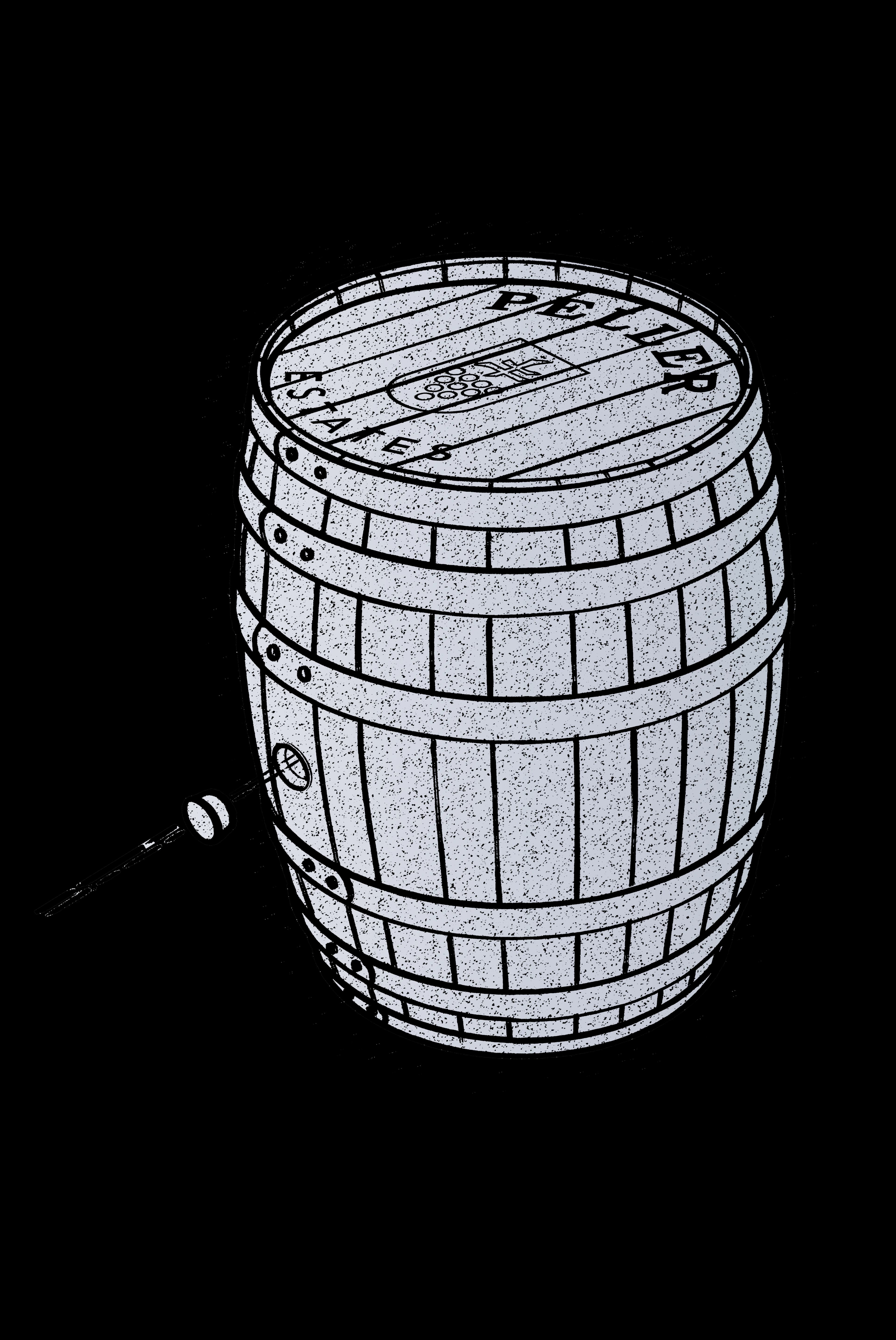 Wooden whisky barrel