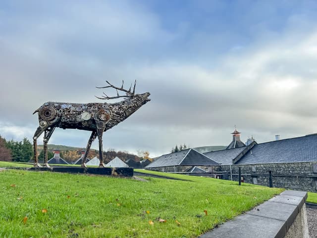Glenfiddich distillery buildings in Scotland