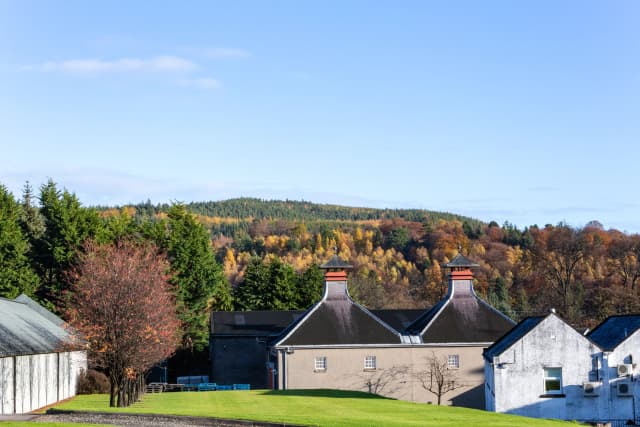 Scottish Highland landscape with rolling hills